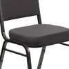 image:imageFlash Furniture HERCULES Series Crown Back Stacking Banquet Chair in Navy Blue Dot Patterned Fabric  Gold Vein FrameGray FabricSilver Vein Frame