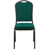 image:imageFlash Furniture HERCULES Series Crown Back Stacking Banquet Chair in Navy Blue Dot Patterned Fabric  Gold Vein FrameGreen FabricGold Vein Frame