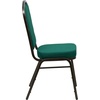 image:imageFlash Furniture HERCULES Series Crown Back Stacking Banquet Chair in Navy Blue Dot Patterned Fabric  Gold Vein FrameGreen FabricGold Vein Frame