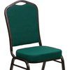 image:imageFlash Furniture HERCULES Series Crown Back Stacking Banquet Chair in Navy Blue Dot Patterned Fabric  Gold Vein FrameGreen FabricGold Vein Frame