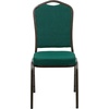image:imageFlash Furniture HERCULES Series Crown Back Stacking Banquet Chair in Navy Blue Dot Patterned Fabric  Gold Vein FrameGreen FabricGold Vein Frame