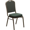 image:imageFlash Furniture HERCULES Series Crown Back Stacking Banquet Chair in Navy Blue Dot Patterned Fabric  Gold Vein FrameGreen Patterned FabricGold Vein Frame