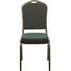 image:imageFlash Furniture HERCULES Series Crown Back Stacking Banquet Chair in Navy Blue Dot Patterned Fabric  Gold Vein FrameGreen Patterned FabricGold Vein Frame
