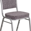 image:imageFlash Furniture HERCULES Series Crown Back Stacking Banquet Chair in Navy Blue Dot Patterned Fabric  Gold Vein FrameHerringbone FabricSilver Frame