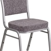 image:imageFlash Furniture HERCULES Series Crown Back Stacking Banquet Chair in Navy Blue Dot Patterned Fabric  Gold Vein FrameHerringbone FabricSilver Frame