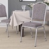 image:imageFlash Furniture HERCULES Series Crown Back Stacking Banquet Chair in Navy Blue Dot Patterned Fabric  Gold Vein FrameHerringbone FabricSilver Frame