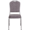image:imageFlash Furniture HERCULES Series Crown Back Stacking Banquet Chair in Navy Blue Dot Patterned Fabric  Gold Vein FrameHerringbone FabricSilver Frame