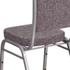 image:imageFlash Furniture HERCULES Series Crown Back Stacking Banquet Chair in Navy Blue Dot Patterned Fabric  Gold Vein FrameHerringbone FabricSilver Frame