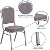 image:imageFlash Furniture HERCULES Series Crown Back Stacking Banquet Chair in Navy Blue Dot Patterned Fabric  Gold Vein FrameHerringbone FabricSilver Frame
