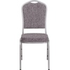 image:imageFlash Furniture HERCULES Series Crown Back Stacking Banquet Chair in Navy Blue Dot Patterned Fabric  Gold Vein FrameHerringbone FabricSilver Frame