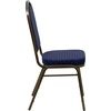 image:imageFlash Furniture HERCULES Series Crown Back Stacking Banquet Chair in Navy Blue Dot Patterned Fabric  Gold Vein FrameNavy Blue Dot Patterned FabricGold Vein Frame