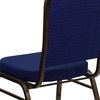 image:imageFlash Furniture HERCULES Series Crown Back Stacking Banquet Chair in Navy Blue Dot Patterned Fabric  Gold Vein FrameNavy Blue Patterned FabricGold Vein Frame