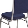 image:imageFlash Furniture HERCULES Series Crown Back Stacking Banquet Chair in Navy Blue Dot Patterned Fabric  Gold Vein FrameNavy FabricSilver Frame