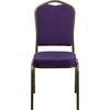 image:imageFlash Furniture HERCULES Series Crown Back Stacking Banquet Chair in Navy Blue Dot Patterned Fabric  Gold Vein FramePurple FabricGold Vein Frame