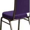 image:imageFlash Furniture HERCULES Series Crown Back Stacking Banquet Chair in Navy Blue Dot Patterned Fabric  Gold Vein FramePurple FabricGold Vein Frame
