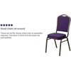 image:imageFlash Furniture HERCULES Series Crown Back Stacking Banquet Chair in Navy Blue Dot Patterned Fabric  Gold Vein FramePurple FabricGold Vein Frame
