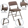 image:imageFlash Furniture HERCULES Series Curved Triple Braced amp Double Hinged Beige Vinyl Metal Folding ChairBeige FabricBeige Frame