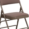 image:imageFlash Furniture HERCULES Series Curved Triple Braced amp Double Hinged Beige Vinyl Metal Folding ChairBeige FabricBeige Frame