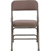 image:imageFlash Furniture HERCULES Series Curved Triple Braced amp Double Hinged Beige Vinyl Metal Folding ChairBeige FabricBeige Frame