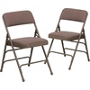 image:imageFlash Furniture HERCULES Series Curved Triple Braced amp Double Hinged Beige Vinyl Metal Folding ChairBeige FabricBeige Frame