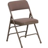 image:imageFlash Furniture HERCULES Series Curved Triple Braced amp Double Hinged Beige Vinyl Metal Folding ChairBeige FabricBeige Frame