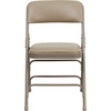 image:imageFlash Furniture HERCULES Series Curved Triple Braced amp Double Hinged Beige Vinyl Metal Folding ChairBeige VinylBeige Frame