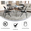 image:imageFlash Furniture HERCULES Series Curved Triple Braced amp Double Hinged Beige Vinyl Metal Folding ChairBlack VinylBlack Frame