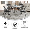 image:imageFlash Furniture HERCULES Series Curved Triple Braced amp Double Hinged Beige Vinyl Metal Folding ChairBlack VinylBlack Frame