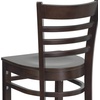 image:imageFlash Furniture HERCULES Series Ladder Back Walnut Wood Restaurant Barstool  Burgundy Vinyl SeatWalnut Wood SeatWalnut Wood Frame