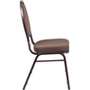 image:imageFlash Furniture HERCULES Series Teardrop Back Stacking Banquet Chair in Black Patterned Fabric  Silver Vein FrameBrown Patterned FabricCopper Vein Frame