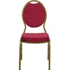 image:imageFlash Furniture HERCULES Series Teardrop Back Stacking Banquet Chair in Black Patterned Fabric  Silver Vein FrameBurgundy Patterned FabricGold frame