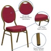 image:imageFlash Furniture HERCULES Series Teardrop Back Stacking Banquet Chair in Black Patterned Fabric  Silver Vein FrameBurgundy Patterned FabricGold frame