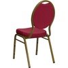 image:imageFlash Furniture HERCULES Series Teardrop Back Stacking Banquet Chair in Black Patterned Fabric  Silver Vein FrameBurgundy Patterned FabricGold frame