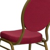 image:imageFlash Furniture HERCULES Series Teardrop Back Stacking Banquet Chair in Black Patterned Fabric  Silver Vein FrameBurgundy Patterned FabricGold frame