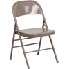 image:imageFlash Furniture HERCULES Series Triple Braced amp Double Hinged Red Metal Folding ChairBeige