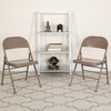 image:imageFlash Furniture HERCULES Series Triple Braced amp Double Hinged Red Metal Folding ChairBeige