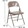 image:imageFlash Furniture HERCULES Series Triple Braced amp Double Hinged Red Metal Folding ChairBeige