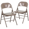 image:imageFlash Furniture HERCULES Series Triple Braced amp Double Hinged Red Metal Folding ChairBeige