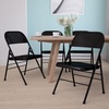 image:imageFlash Furniture HERCULES Series Triple Braced amp Double Hinged Red Metal Folding ChairBlack