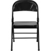 image:imageFlash Furniture HERCULES Series Triple Braced amp Double Hinged Red Metal Folding ChairBlack