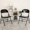 image:imageFlash Furniture HERCULES Series Triple Braced amp Double Hinged Red Metal Folding ChairBlack