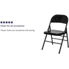 image:imageFlash Furniture HERCULES Series Triple Braced amp Double Hinged Red Metal Folding ChairBlack