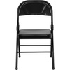 image:imageFlash Furniture HERCULES Series Triple Braced amp Double Hinged Red Metal Folding ChairBlack