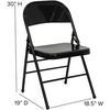 image:imageFlash Furniture HERCULES Series Triple Braced amp Double Hinged Red Metal Folding ChairBlack