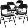 image:imageFlash Furniture HERCULES Series Triple Braced amp Double Hinged Red Metal Folding ChairBlack