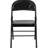image:imageFlash Furniture HERCULES Series Triple Braced amp Double Hinged Red Metal Folding ChairBlack
