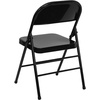 image:imageFlash Furniture HERCULES Series Triple Braced amp Double Hinged Red Metal Folding ChairBlack