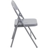image:imageFlash Furniture HERCULES Series Triple Braced amp Double Hinged Red Metal Folding ChairGrey