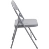 image:imageFlash Furniture HERCULES Series Triple Braced amp Double Hinged Red Metal Folding ChairGrey