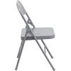 image:imageFlash Furniture HERCULES Series Triple Braced amp Double Hinged Red Metal Folding ChairGrey